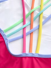 Little Bird by Jools Oliver Multi Pastel Rainbow Swimsuit - Image 3 of 4