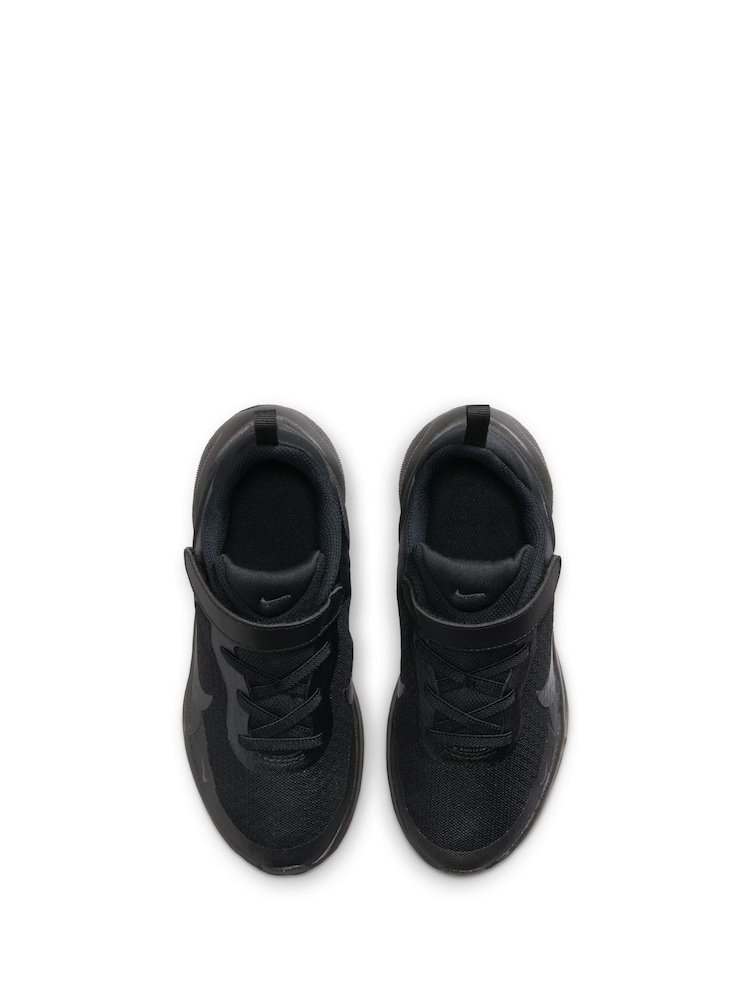 Nike Black Velcro Trainers Size Nike Revolution Junior In Black