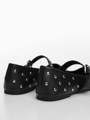 Mango Black Studded Ballerinas - Image 5 of 5