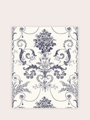 Laura Ashley Off White Midnight Josette A4 Wallpaper Sample - Image 2 of 2