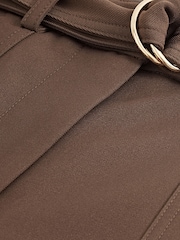 Brown Smart Utility Cargo Belted Taper Trousers - Image 6 of 6
