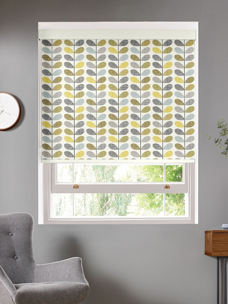 Orla Kiely Green Scribble Stem Made To Measure Roller Blind - Image 1 of 4