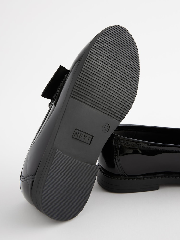 Charol negro - Mocasines escolares de cuero con lazo - Imagen 6 de 6 Charol negro - Mocasines escolares de cuero con lazo - Imagen 6 de 6
