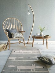 Scion Grey Mr Fox Wool Rug - Image 1 of 2