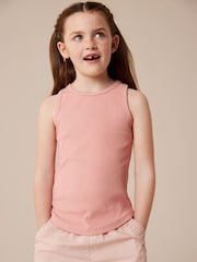 Pink Rib Vest (3-16yrs) - Image 2 of 7