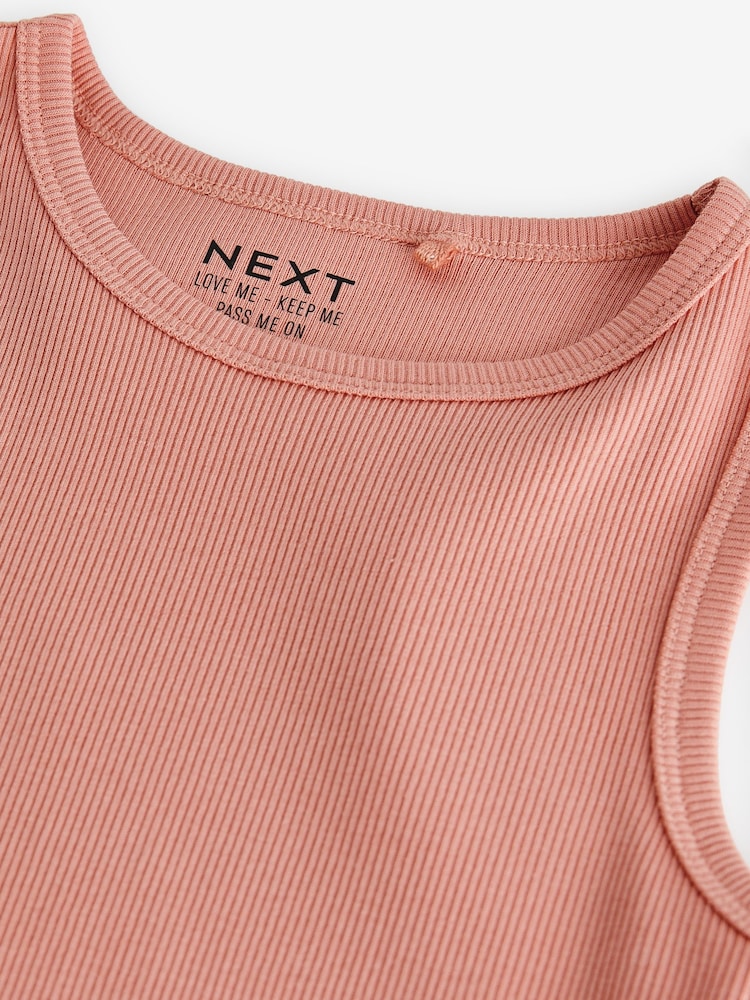 Pink Rib Vest (3-16yrs) - Image 7 of 7