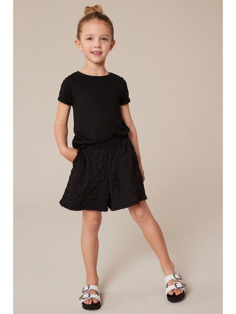 Black Textured Shorts (3-16yrs) - Image 2 of 7 Black Textured Shorts (3-16yrs) - Image 2 of 7
