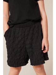 Black Textured Shorts (3-16yrs) - Image 4 of 7
