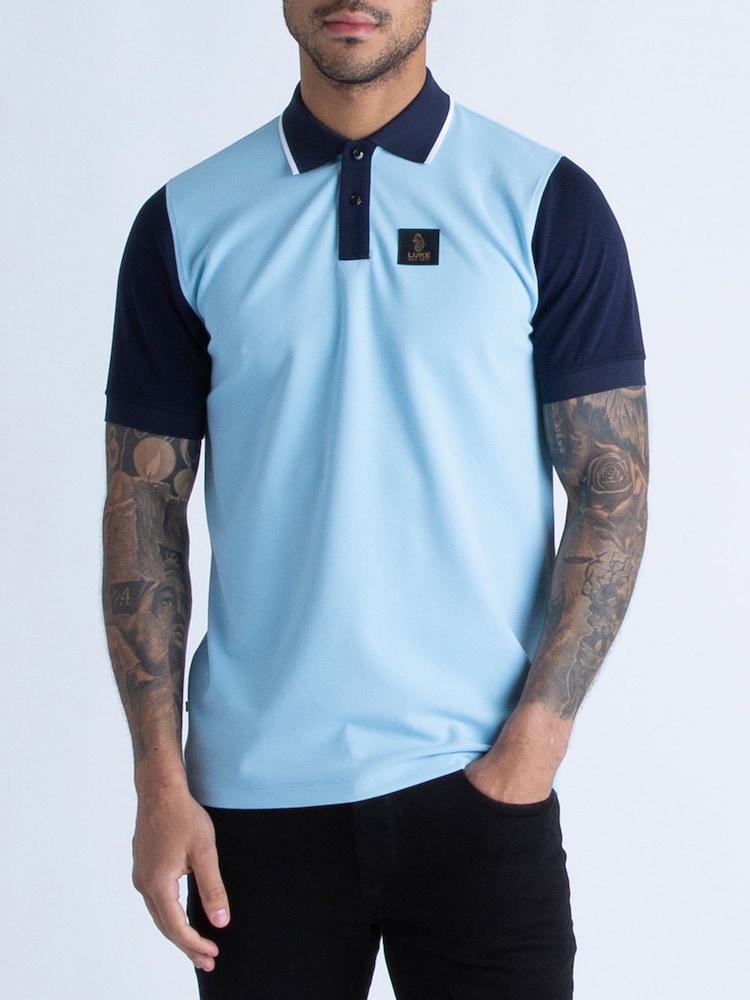 Luke 1977 Saddleworth 100% Cotton Polo Shirt - Image 1 of 7