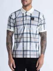 Luke 1977 Grey Hadrians Delacreme 100% Cotton Polo Shirt - Image 1 of 5