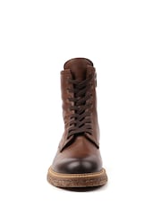 Lunar Brown Venus Leather Ankle Boots - Image 6 of 7