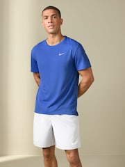 Nike Dark Blue Dri-FIT Miler Running T-Shirt - Image 1 of 3