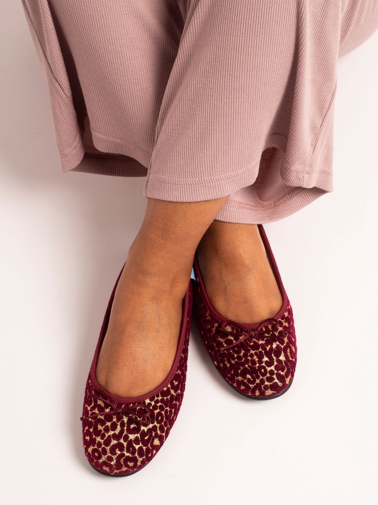 Lunar Red Hetty Pump Slippers - Image 1 of 2