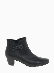 Gabor Keegan Black Leather Fashion Ankle Boots - Image 1 of 5