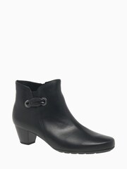Gabor Keegan Black Leather Fashion Ankle Boots - Image 3 of 5