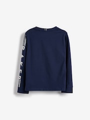 Baker by Ted Baker Long Sleeve Logo 100% Cotton T-Shirt - Image 5 of 6