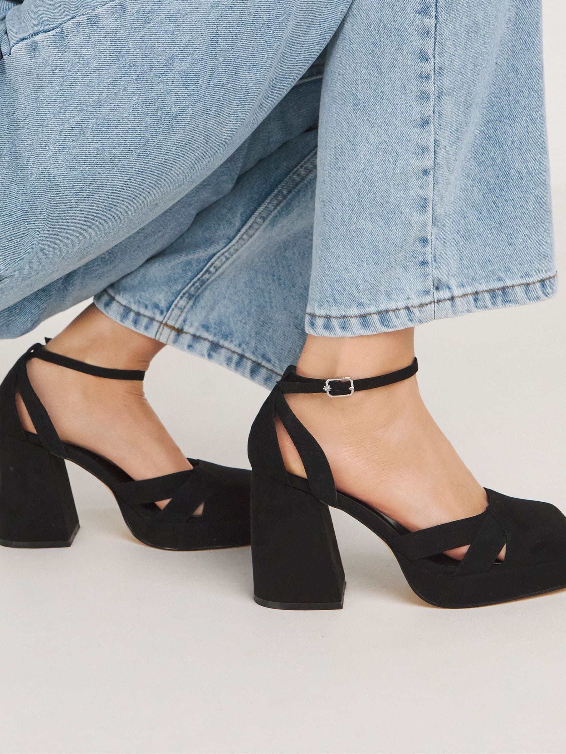 Wide fit black platform heels outlet