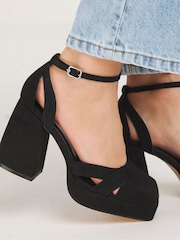Negro - Zapatos de plataforma con tacón de Simply Be - Imagen 3 de 4