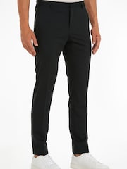 Calvin Klein Stretch Wool Slim Trousers - Image 1 of 6
