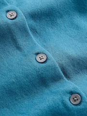 Asul - Boden Camilla Cotton Crew Cardigan - Larawan 5 ng 5