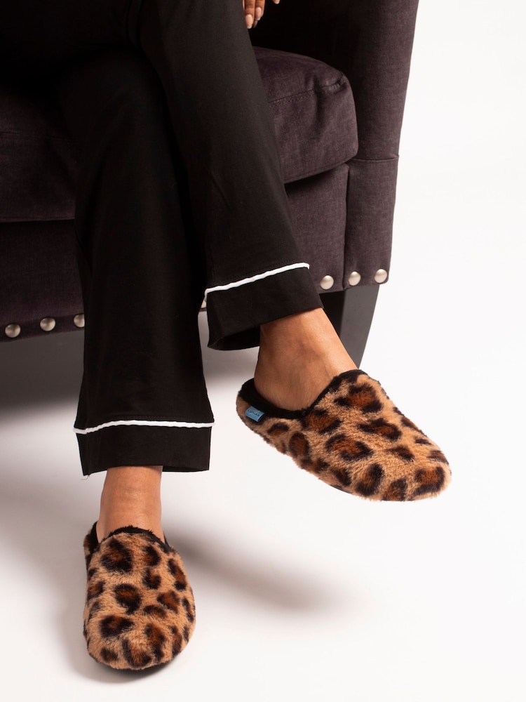 Lunar Brown Celine Tan Mule Slippers - Image 1 of 5