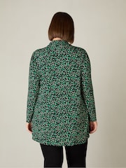Live Unlimited Green Spot Print Long Sleeve Jersey Shirt - Image 2 of 4