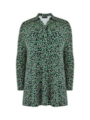 Live Unlimited Green Spot Print Long Sleeve Jersey Shirt - Image 4 of 4