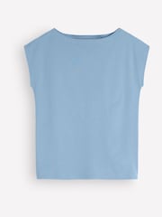Μπλε - Boden Supersoft T-Shirt με λαιμόκοψη - Εικόνα 5 από 5