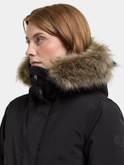 Didriksons Black Erna Waterproof Coat - Image 4 of 6