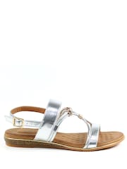 Lunar Danby Pewter Sandals - Image 1 of 8