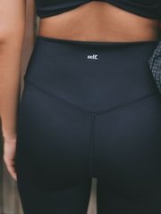 海軍藍 - self. Capri Sports Leggings - 圖片 5，共 6