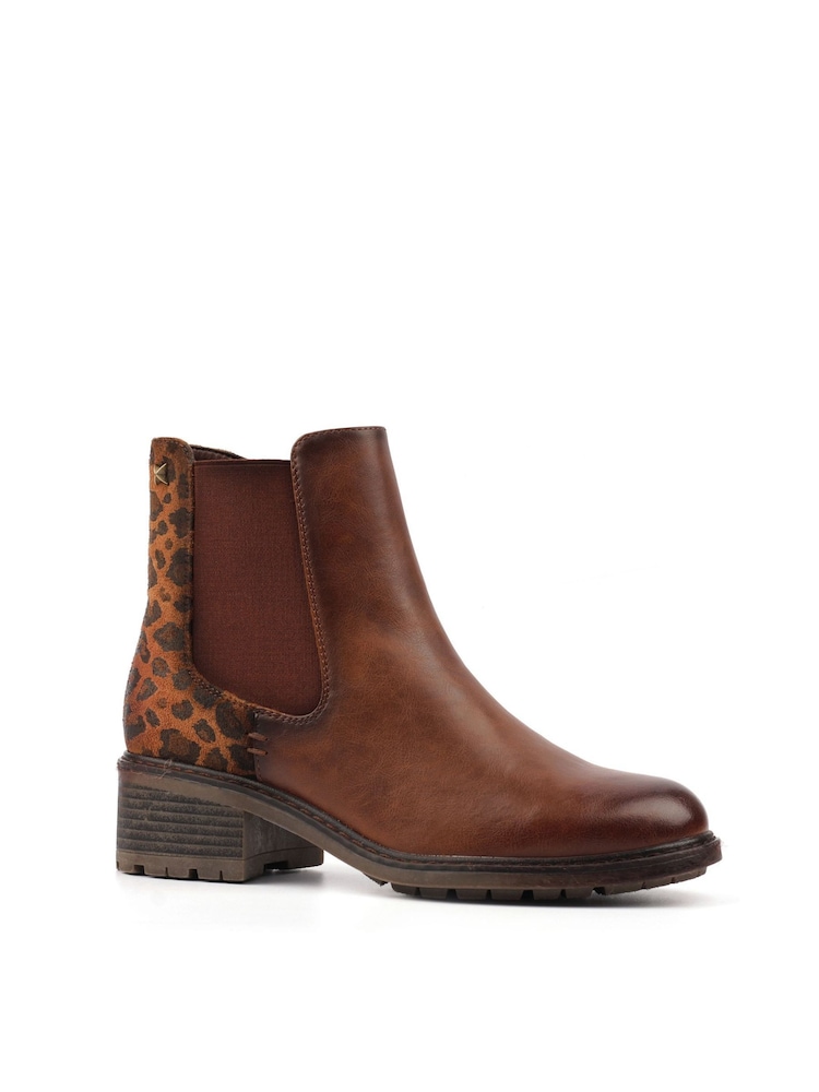 Lunar Brown Simone Ankle Boots - Image 2 of 5 Lunar Brown Simone Ankle Boots - Image 2 of 5