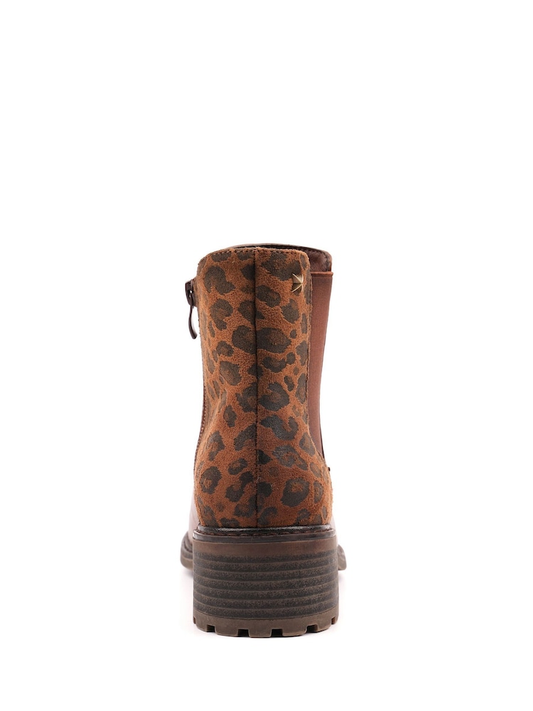 Lunar Brown Simone Ankle Boots - Image 5 of 5 Lunar Brown Simone Ankle Boots - Image 5 of 5