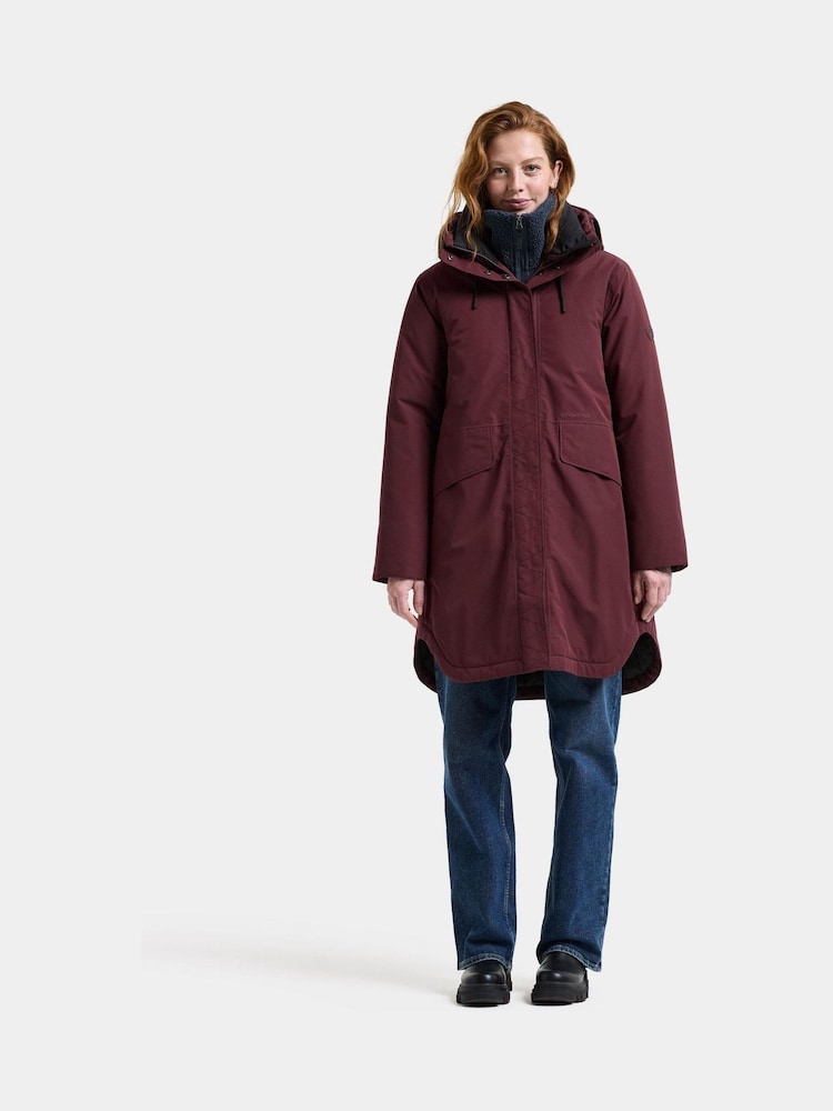 Didriksons Red Lilian Waterproof Coat - Image 1 of 5