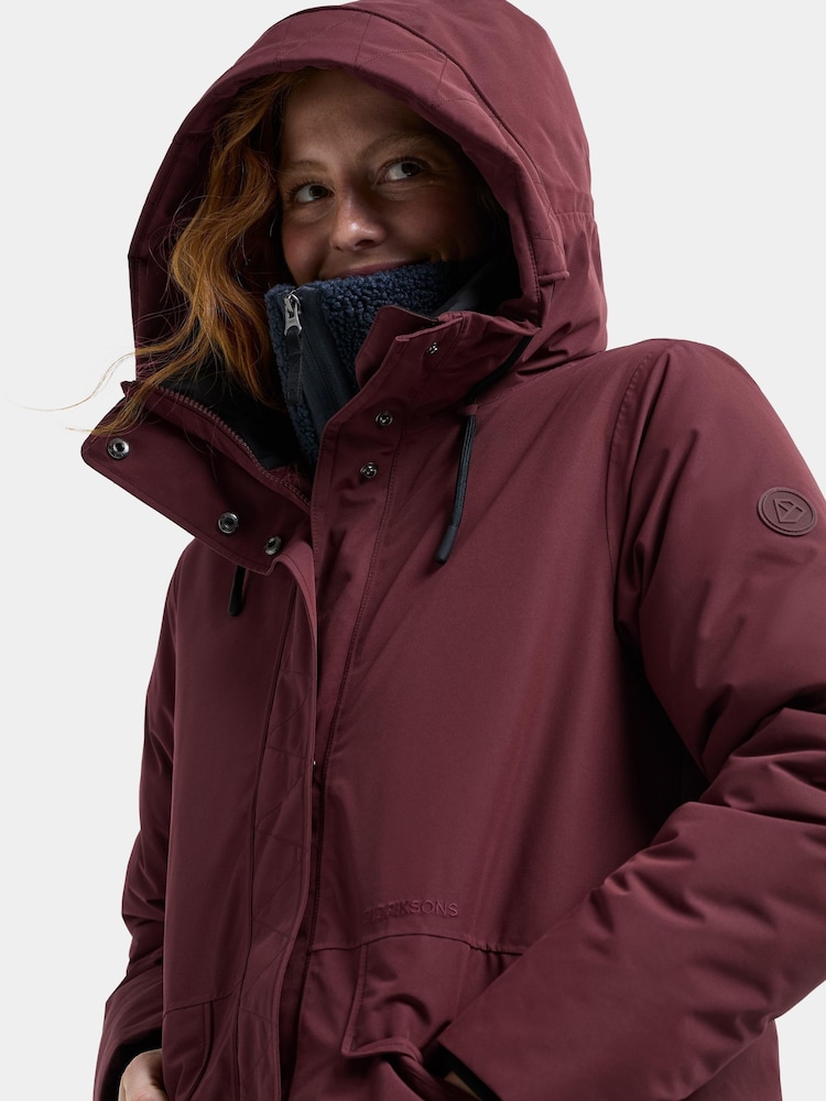 Didriksons Red Lilian Waterproof Coat - Image 5 of 5