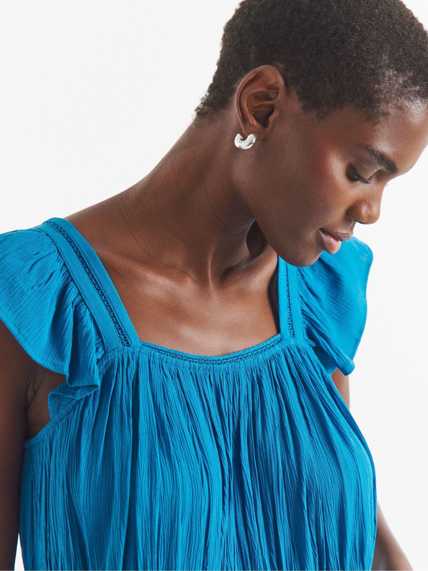 Buy JD Williams Blue Trim Detail Prairie Cami from the Next UK
