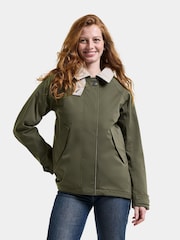 Didriksons Green Lynn Womens Waterproof Jacket - Image 1 of 6