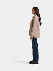 Didriksons Beige Lynn Womens Waterproof Jacket - Image 4 of 6