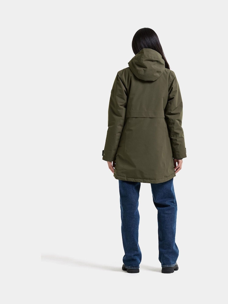 Зелений - Didriksons Tiril Waterproof Coat - Image 2 of 6