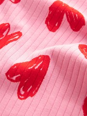 Pink/Cream 100% Cotton Snuggle Pyjamas 2 Pack (9mths-12yrs) - Image 6 of 6