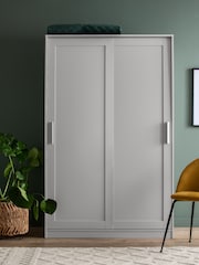 Grey Flynn 1.2m Sliding Wardrobe - Image 1 of 11