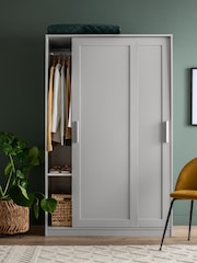 Grey Flynn 1.2m Sliding Wardrobe - Image 2 of 11