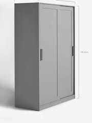 Grey Flynn 1.2m Sliding Wardrobe - Image 9 of 11