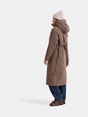 Mokkabrun - Didriksons Melody Long Waterproof Coat - Bilde 4 av 6