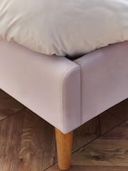 Opulent Velvet Lilac Purple Kids Rainbow Upholstered Standard Bed - Image 3 of 7