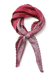 Aela Pink Paisley Pleat Scarf - Image 2 of 4