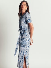 Boden Blue Cary T-Shirt Jersey Dress - Image 2 of 7