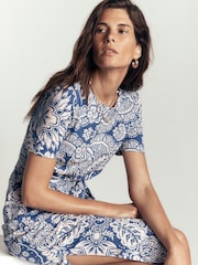 Boden Blue Cary T-Shirt Jersey Dress - Image 3 of 7