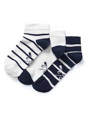 Crew Clothing 3 Pack Trainer Socks - Image 1 of 1
