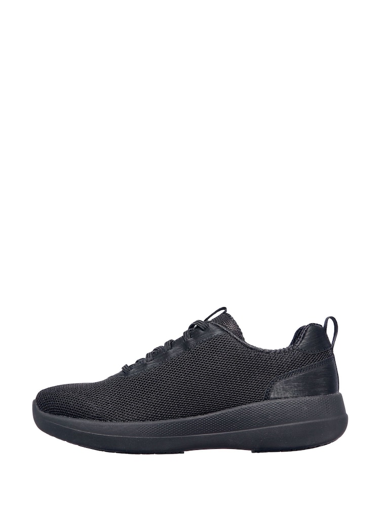 Skechers Black GO Walk Joy Deluxe Womens Trainers - Image 2 of 5 Skechers Black GO Walk Joy Deluxe Womens Trainers - Image 2 of 5